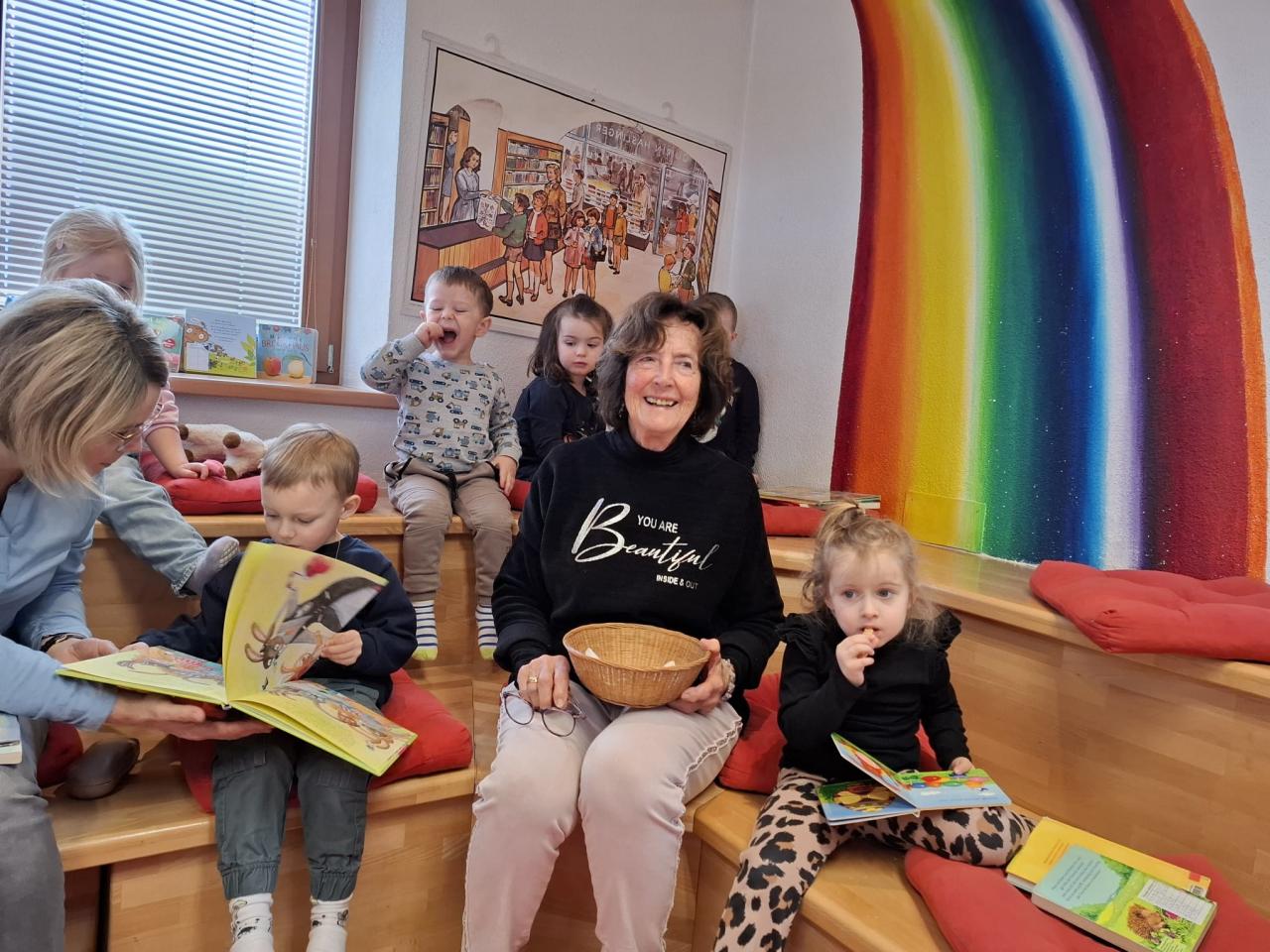 Tante Inge mit den Kleinsten