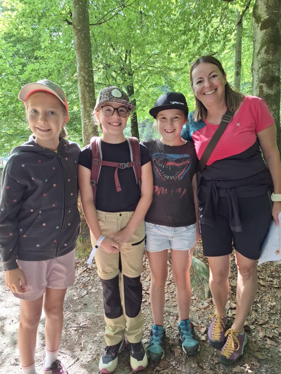 Klaudia mit Team
